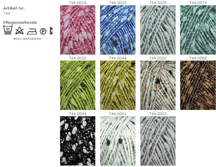 Farbkarte Lang Yarns Flores