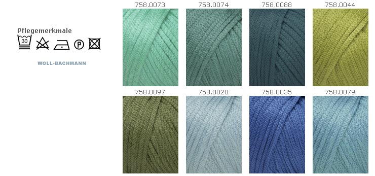 Farbkarte Lang Yarns  Olivia