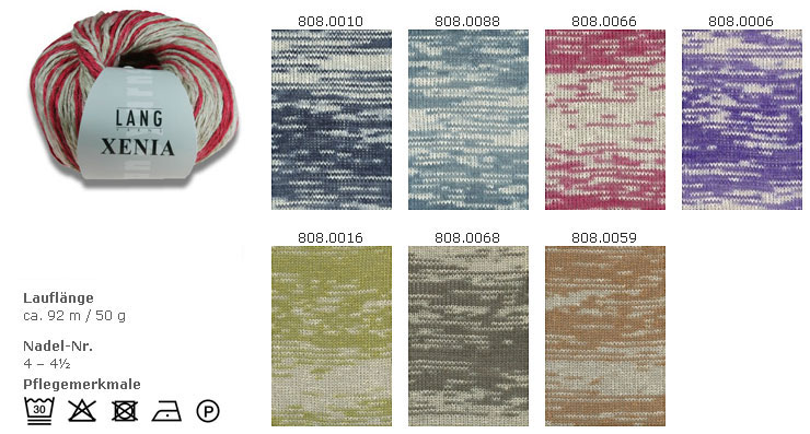 Farbkarte Lang Yarns  