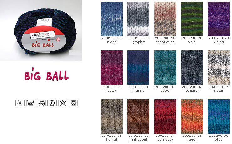 Farbkarte Schoeller + Stahl Big Ball
