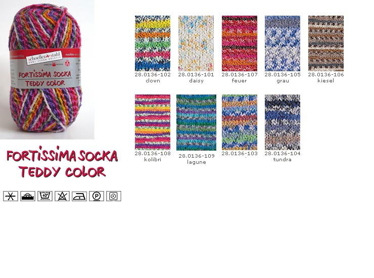 Farbkarte Schoeller + Stahl Fortissima Teddy Color