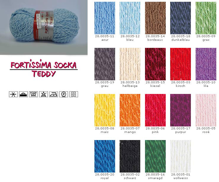 Farbkarte Schoeller + Stahl Fortissima Teddy