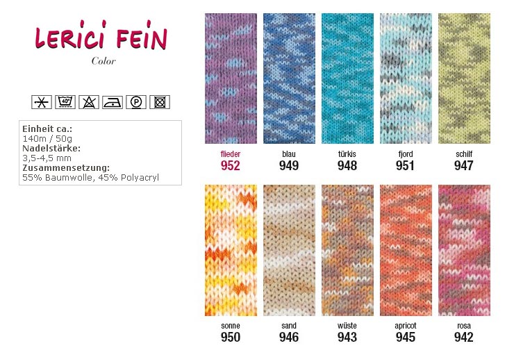 Farbkarte Schoeller + Stahl Lerici Fein