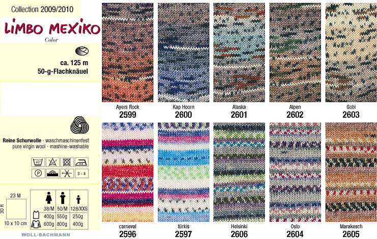 Farbkarte Schoeller + Stahl Limbo Mexiko Color