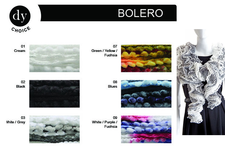 Farbkarte Designer Yarns  dy Bolero