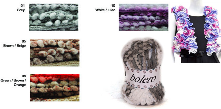 Farbkarte Designer Yarns  dy Bolero