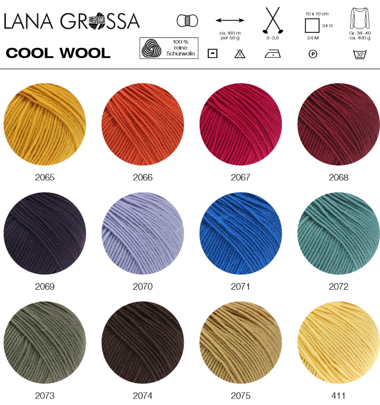Farbkarte Lana Grossa Cool Wool