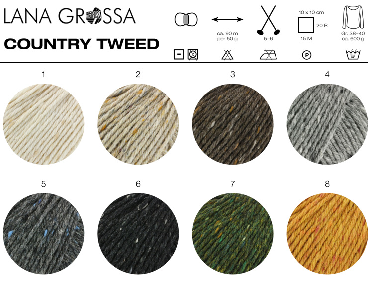 Farbkarte Lana Grossa Country Tweed