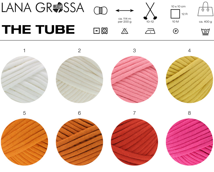 Farbkarte Lana Grossa The Tube