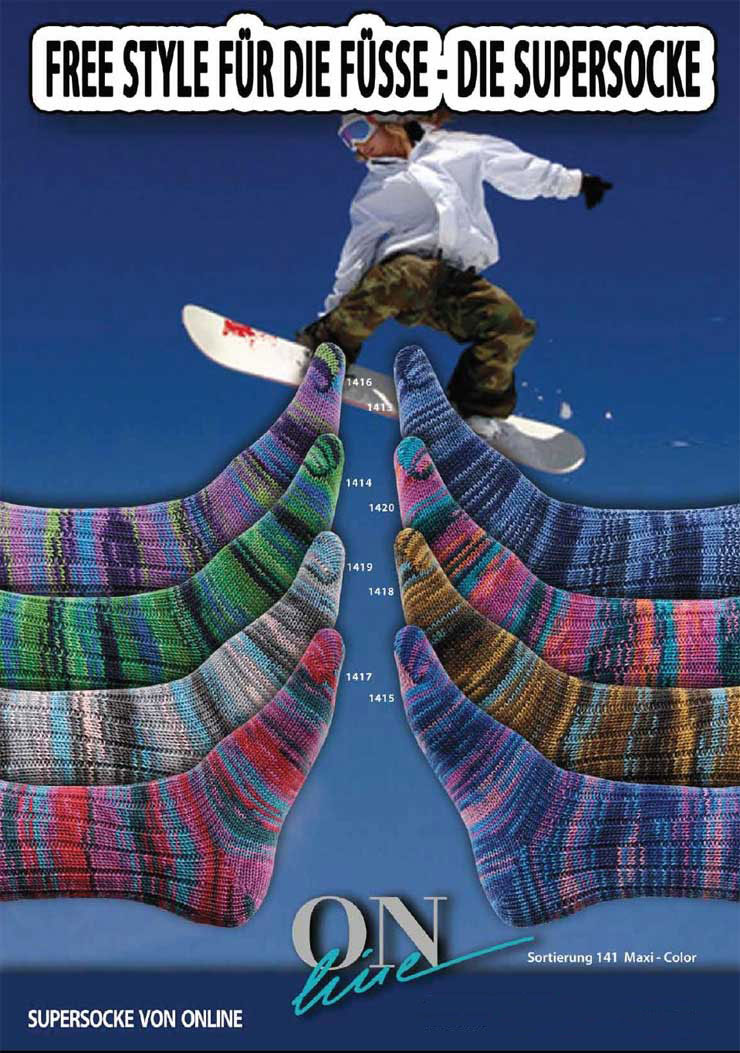 Farbkarte ONline Supersocke Maxi Color 
