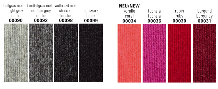 Farbkarte Schachenmayr Original Soft Wool