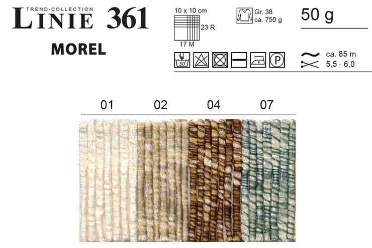 Farbkarte ONline LINIE 361 Morel Farbkarte ONline LINIE 361 Morel