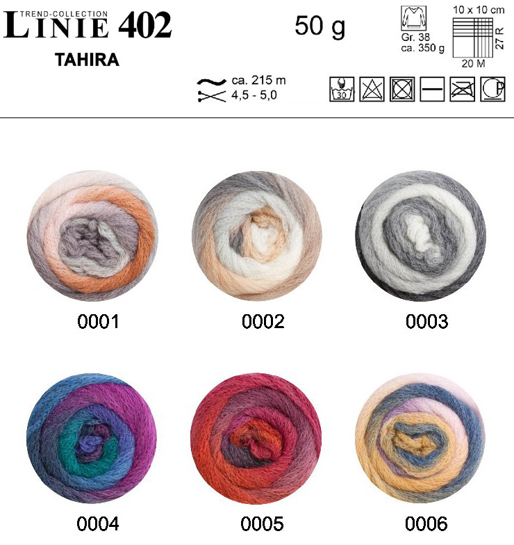 Farbkarte ONline LINIE 402 Tahira Farbkarte ONline LINIE 402 Tahira