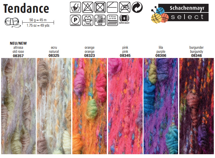 Farbkarte Schachenmayr select Tendanc Farbkarte Schachenmayr select Tendance