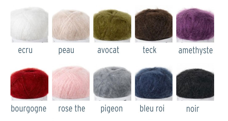 Farbkarte Bergere de France Pure Douceur Farbkarte Bergere de France Pure Douceur