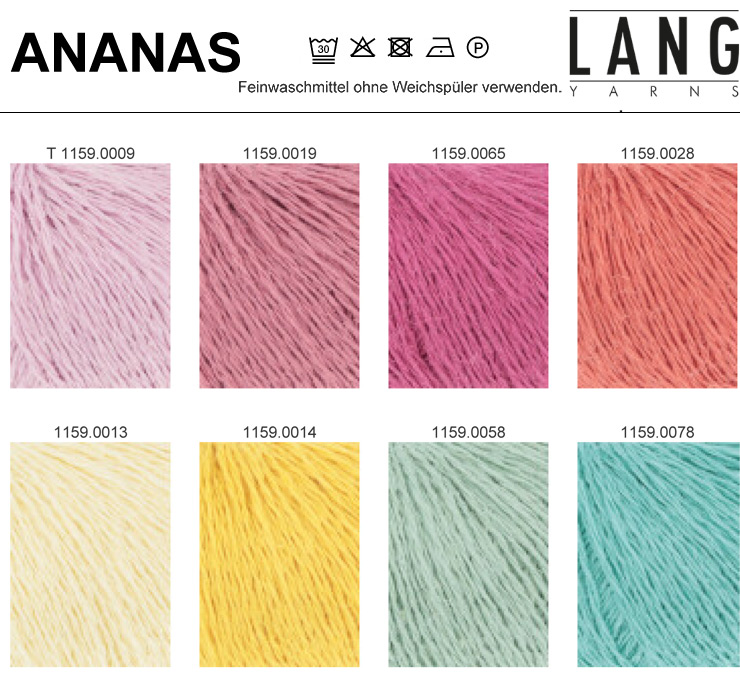 Farbkarte Lang Yarns Ananas