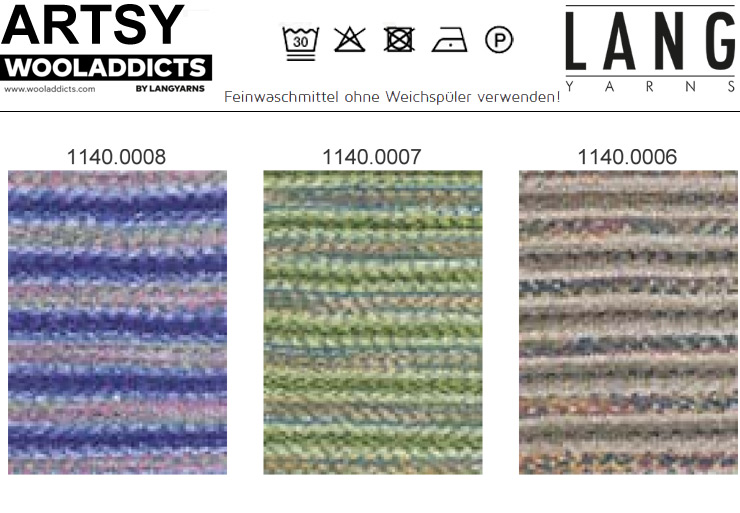 Farbkarte Lang Yarns Artsy