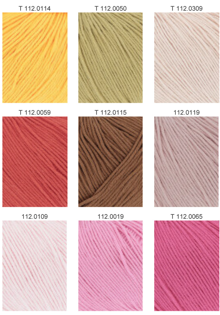 Farbkarte Lang Yarns Baby Cotton