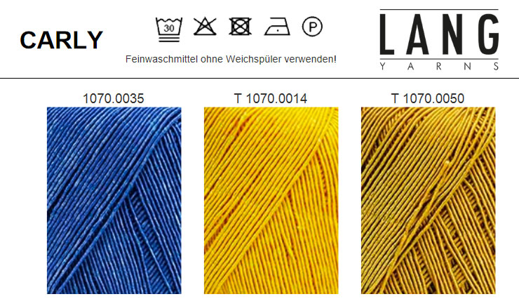 Farbkarte Lang Yarns Carly Farbkarte Lang Yarns Carly