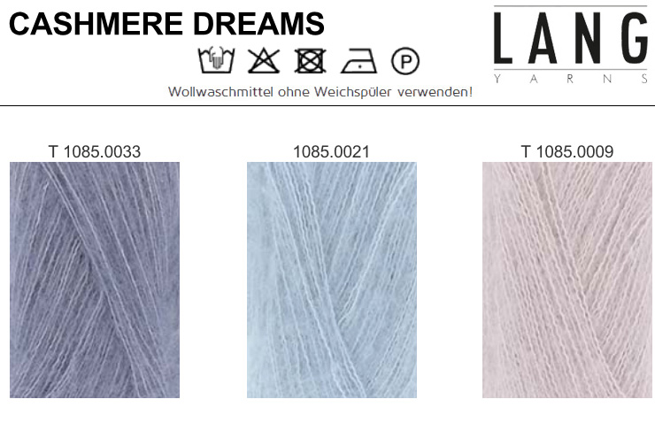 Farbkarte Lang Yarns Cashmere Dreams