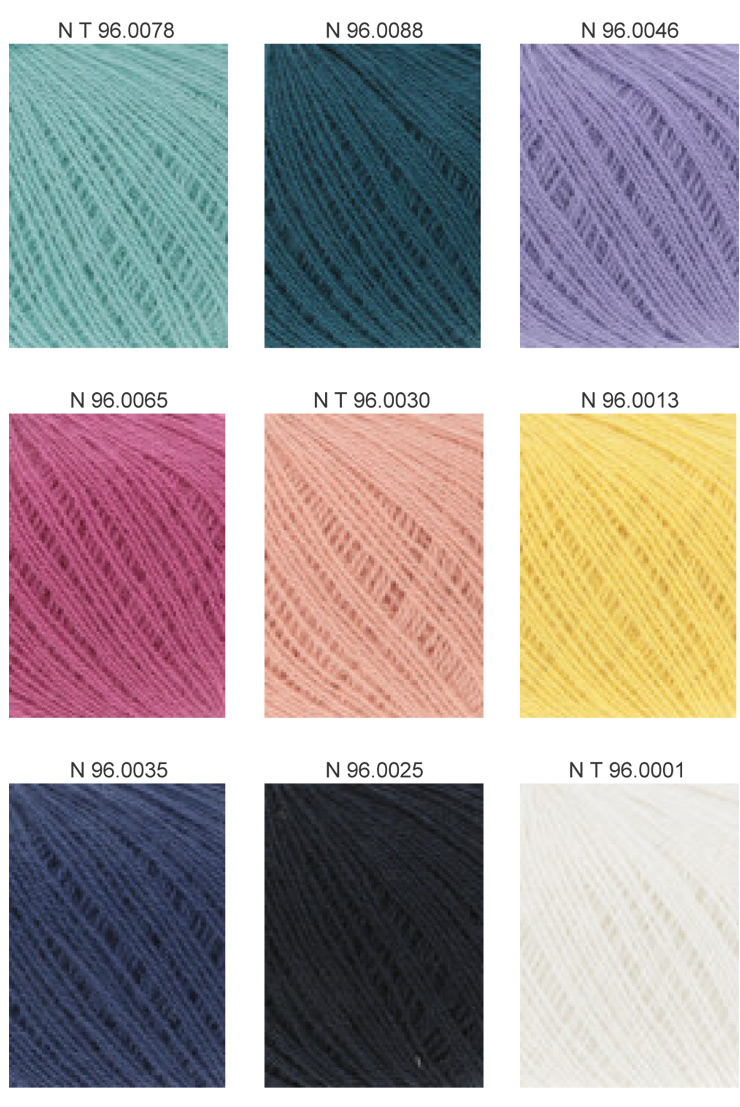 Farbkarte Lang Yarns Cashmere Extra Lace