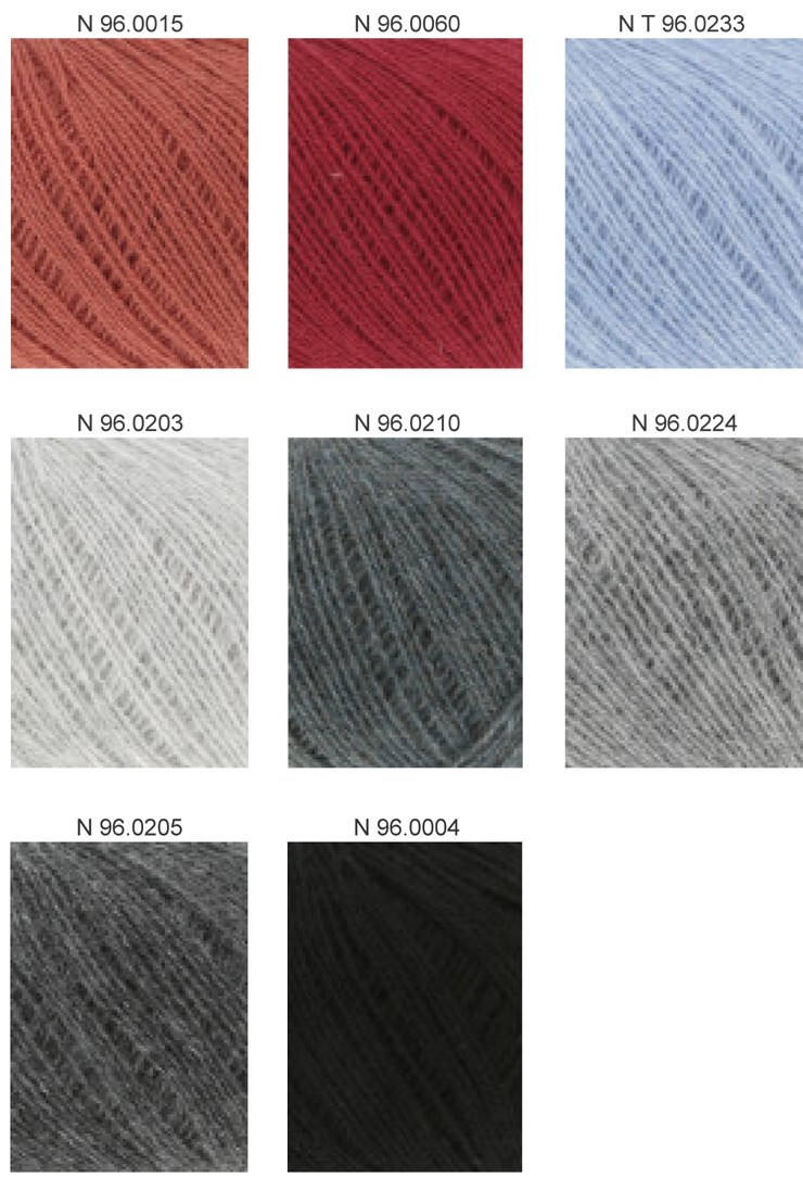 Farbkarte Lang Yarns Cashmere Extra Lace