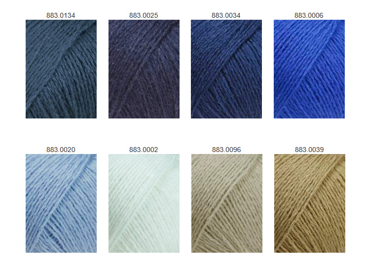 Farbkarte Lang Yarns Cashmere Lace