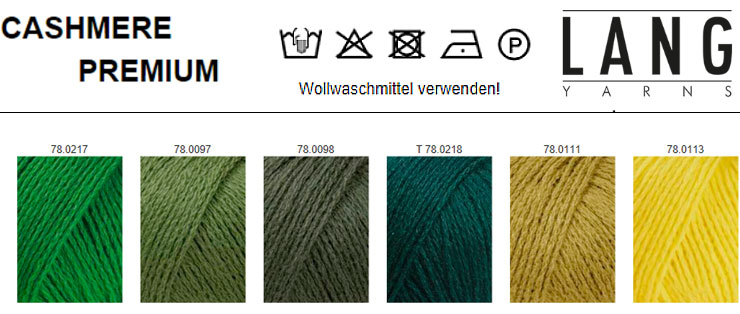 Farbkarte Lang Yarns Cashmere Premium Farbkarte Lang Yarns Cashmere Premium