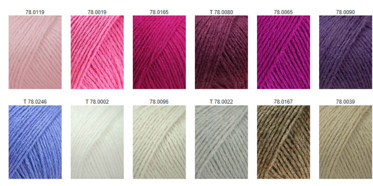 Farbkarte Lang Yarns Cashmere Premium Farbkarte Lang Yarns Cashmere Premium