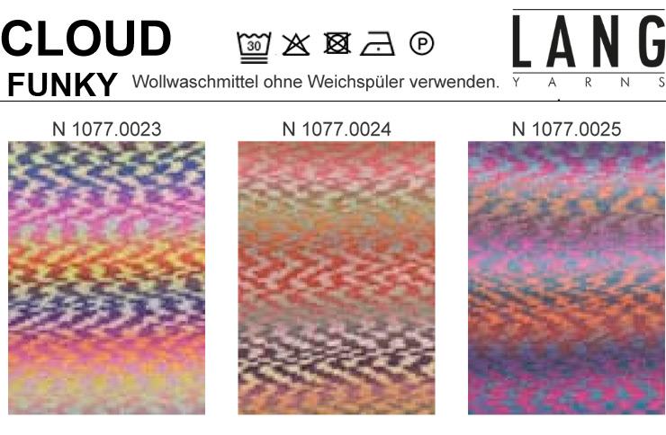 Farbkarte Lang Yarns Cloud Funky