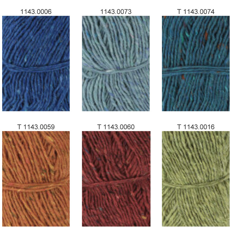 Farbkarte Lang Yarns Donegal Tweed+ Farbkarte Lang Yarns Donegal Tweed+