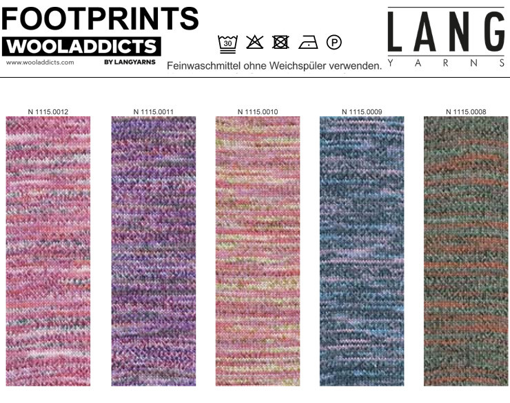 Farbkarte Lang Yarns Footprints