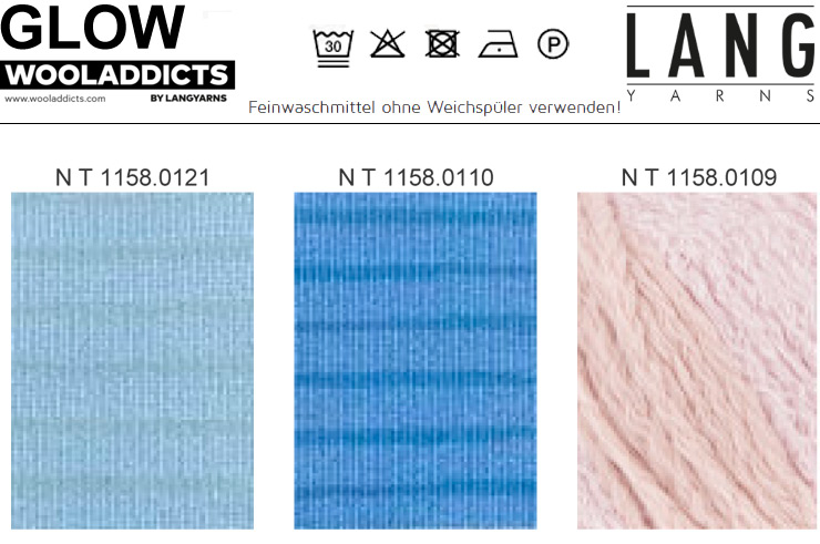 Farbkarte Lang Yarns Glow