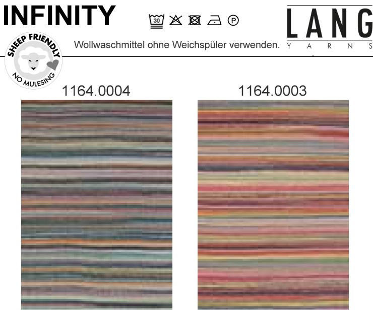 Farbkarte Lang Yarns Infinity Farbkarte Lang Yarns Infinity