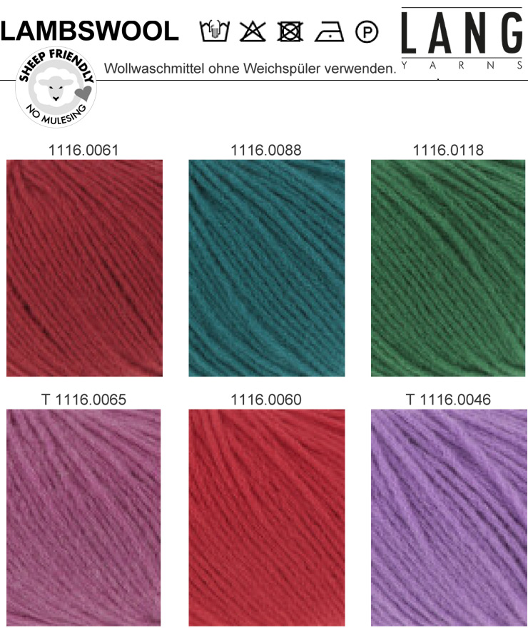Farbkarte Lang Yarns Lambswool Farbkarte Lang Yarns Lambswool