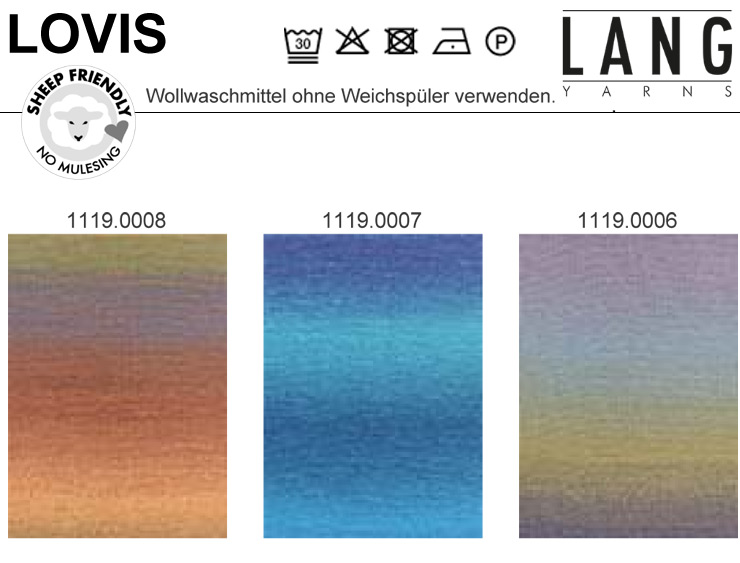 Farbkarte Lang Yarns Lovis Farbkarte Lang Yarns Lovis