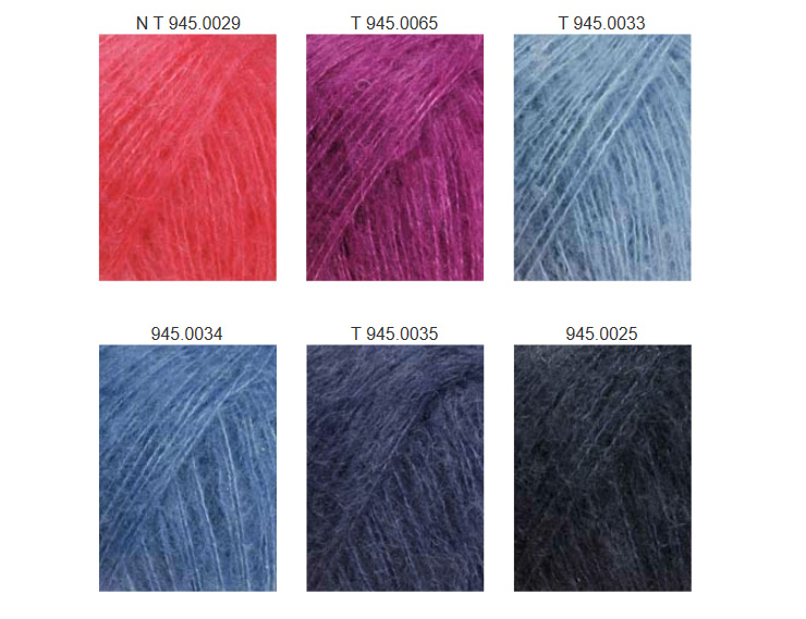 Farbkarte Lang Yarns Lusso Farbkarte Lang Yarns Lusso