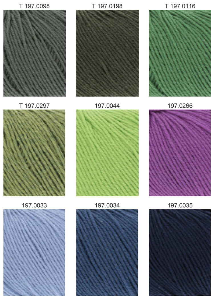 Farbkarte Lang Yarns Merino 150 Farbkarte Lang Yarns Merino 150