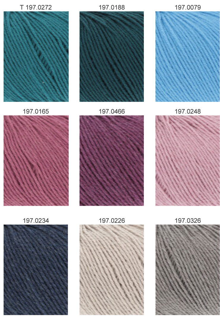 Farbkarte Lang Yarns Merino 150 Farbkarte Lang Yarns Merino 150