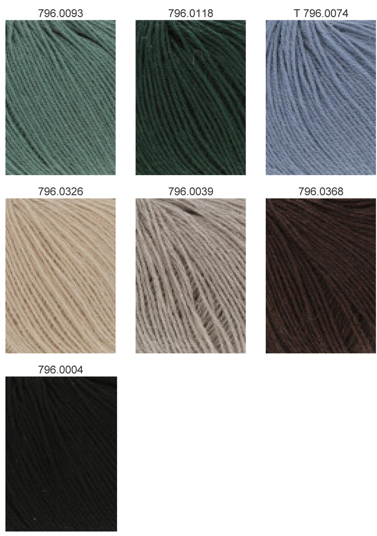 Farbkarte Lang Yarns Merino 400 Lace Farbkarte Lang Yarns Merino 400 Lace