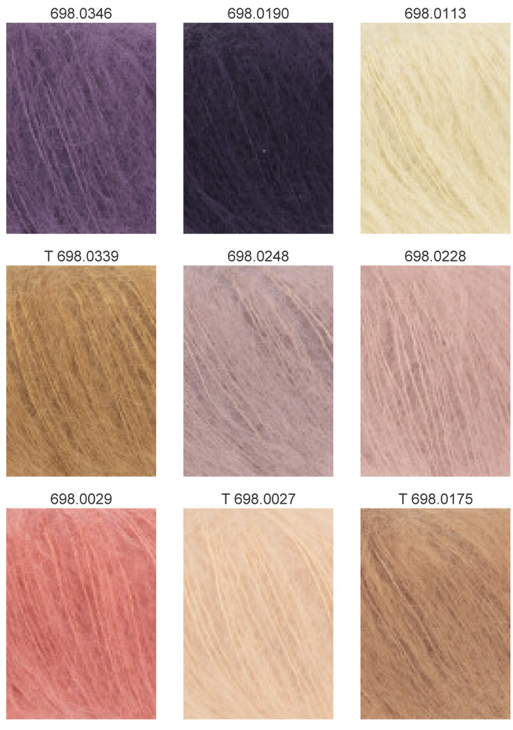 Farbkarte Lang Yarns Mohair Luxe
