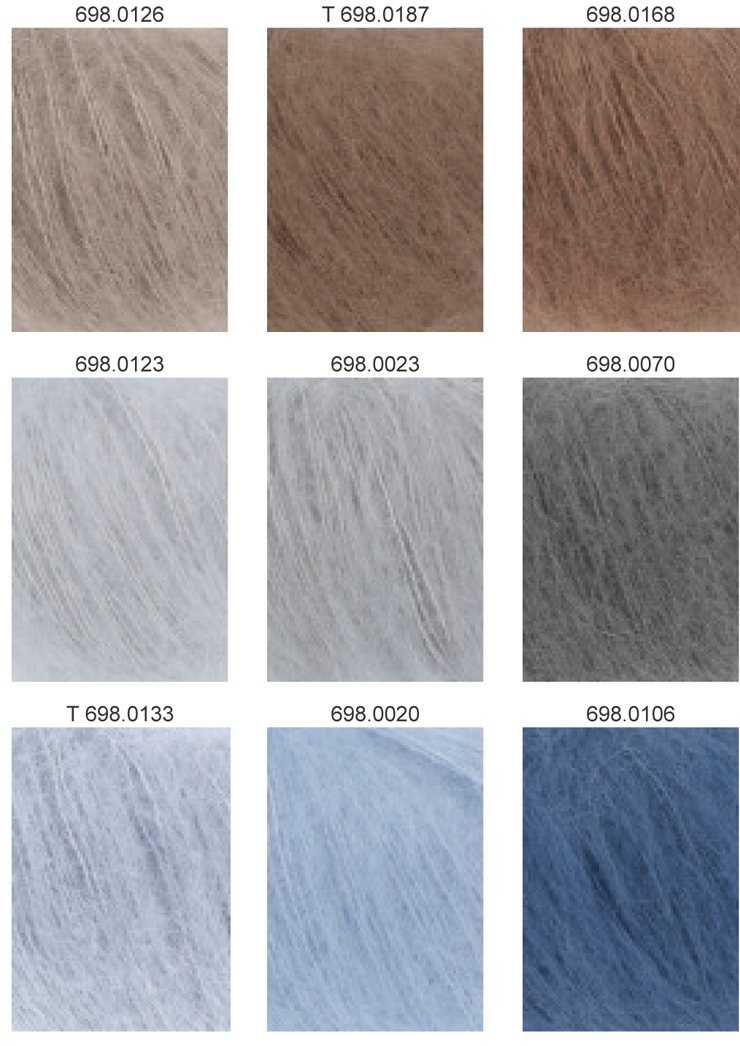 Farbkarte Lang Yarns Mohair Luxe