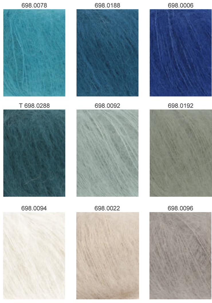 Farbkarte Lang Yarns Mohair Luxe