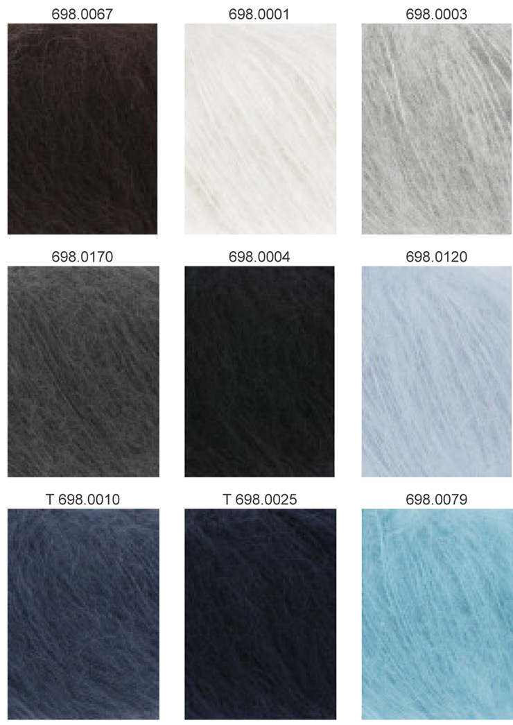 Farbkarte Lang Yarns Mohair Luxe