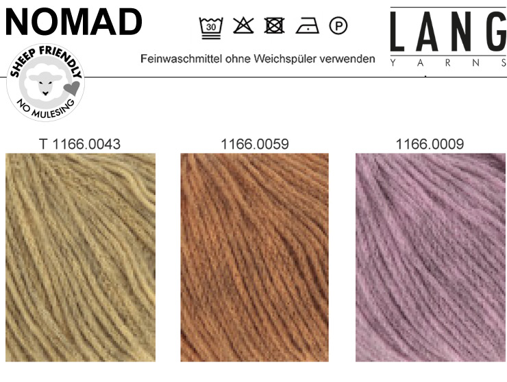 Farbkarte Lang Yarns Nomad