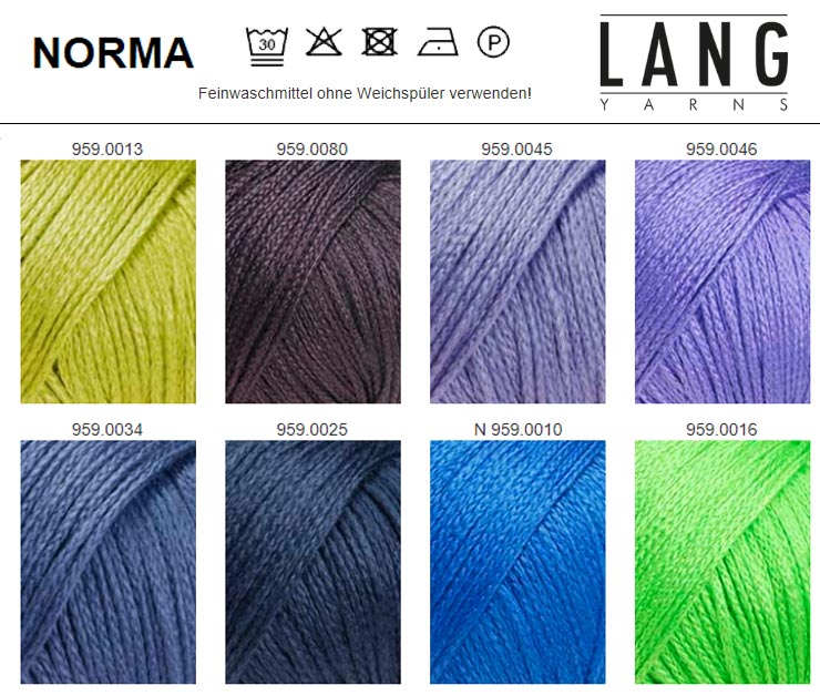 Farbkarte Lang Yarns Norma