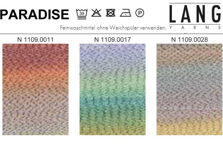 Farbkarte Lang Yarns Paradise