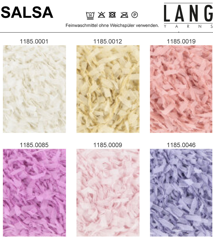 Farbkarte Lang Yarns Salsa