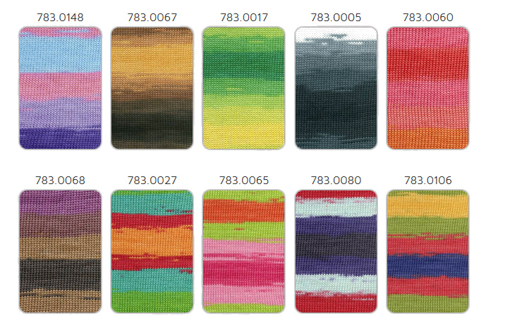 Farbkarte Lang Yarns Lang Sol Degrade