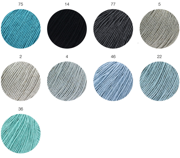 Farbkarte Lana Grossa Linea Pura Solo Lino